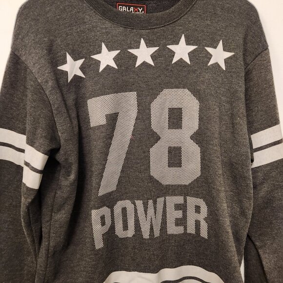 Galaxy‎ By Harvick Sweatshirt "Power 78" Gray Charcoal Medium - Picture 4 of 9